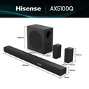 Hisense Soundbar Speaker System AX5100Q 580 W Black