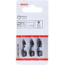 Bosch Set of 3 Phillips (PH1) Impact Control Screwdriver Bits 2608522470