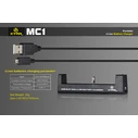 Battery Charger XTAR MC1 18650 Li ion USB C Single Slot