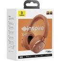 Baseus Inspire XH1 Ασύρματα Over‑Ear ANC Ακουστικά (Coral)