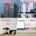 EDUP EH-LEDNI-B-1 3D LED Wall Clock 5.2" Mini Pink