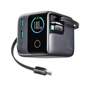 Joyroom GaN Charging Station with 2 x USB-A and 1 x USB-C Ports + USB-C Cable, 140W, Quick Charge 3.0, Grey (JR-TRD01)