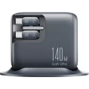 Joyroom GaN Charging Station with 2 x USB-A and 1 x USB-C Ports + USB-C Cable, 140W, Quick Charge 3.0, Grey (JR-TRD01)
