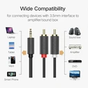 Ugreen Audio Cable 3.5mm Male to 3.5mm Male Black 1m 10772