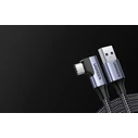 USB Cables UGREEN Angle USB to USB-C Cable US385 3A 1m Black