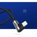 Ugreen Καλώδιο USB σε Lightning Κάθετο MFi 1m Μαύρο 60521