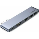 UGREEN Προσαρμογέας Hub 2xUSB C σε 3x USB 3.0 HDMI 60559