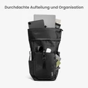 tomtoc Backpack for 17.3" Laptop Black T61L1D1