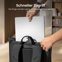 tomtoc Backpack for 17.3" Laptop Black T61L1D1