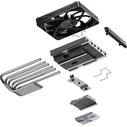 Jonsbo HP600 Low-Profile CPU Cooler 120mm Black - Supports AM4/AM5/1200/115x/1700