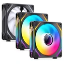 Jonsbo ZL-120B PWM ARGB 120mm Case Fan 3-pack (Black)