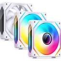 Jonsbo ZL-120W 120mm PWM ARGB Case Fan 3-Pack (White)