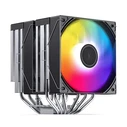Jonsbo CB80 CPU Cooler Dual-Tower 2x120mm PWM ARGB - Black
