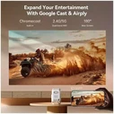 WANBO T2 Ultra White Projector 1080p Full HD 500 ANSI, Android TV 11, Gimbal