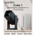 WANBO Cube 1 Dark Green Μίνι Προβολέας LCD 720p Android TV 11