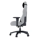Anda Seat LUNA PRO Υφασμάτινη Καρέκλα Gaming Γκρι με Ρυθμιζόμενα Μπράτσα και Υποπόδιο