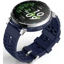 Amazfit Active 3 Premium Stainless Steel 45mm Αδιάβροχο Smartwatch με SIM και Παλμογράφο (Μπλε)