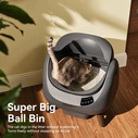 Catlink Open X Self-Cleaning Cat Litter Box with Filter, Grey, 60 x 58.5 x 55 cm