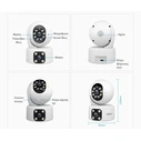 SRIHOME Surveillance Camera Dual Lens Panoramic PTZ 4MP HD