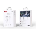 XO Φορτιστής Αυτοκινήτου CC67 Mini Smart με 2 Θύρες USB 2.4A και Καλώδιο Type-C