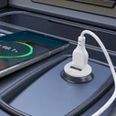XO Φορτιστής Αυτοκινήτου CC67 Mini Smart με 2 Θύρες USB 2.4A και Καλώδιο Type-C