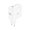 XO Universal GaN Charger with 3 Outputs 2x USB C and 1x USB A White