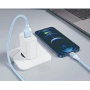 XO Καλώδιο Φόρτισης και Μεταφοράς Δεδομένων USB A σε Lightning Πλεκτό 6A Μπλε 1m