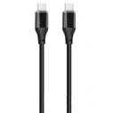 XO Καλώδιο Δεδομένων Type C σε Type C 60W Braided Μαύρο