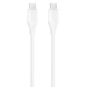 XO Καλώδιο Δεδομένων Type C σε Type C Braided 60W Λευκό