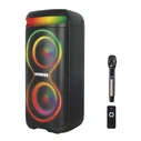 XO Bluetooth Speaker with Wireless Microphone Remote Control and RGB Lighting F70