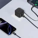 XO Fast Charger with Retractable Type-C Cable and 1 USB-A Port EU 20W L165