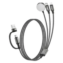 XO USB Cable High Speed A and Type C Male to Lightning USB Type C and Magnetic Charger 120m Black