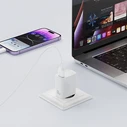 XO USB-A Charger 18W with Detachable USB Type-C Cable White L159