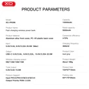 XO Powerbank Ταχείας Φόρτισης Μεταλλικό με Μαγνήτη 10000mAh Γκρι PR296