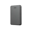 XO Powerbank Ταχείας Φόρτισης Μεταλλικό με Μαγνήτη 10000mAh Γκρι PR296
