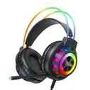 XO GE10 Wired RGB Gaming Headset with Microphone - Black