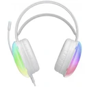 XO GE11 Wired Gaming Headset with RGB Lighting & Microphone - White