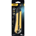 DELI Utility Knife Snap Off Blade 18 mm SK2 Yellow