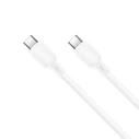 USB Cables XO Silicone Type-C to Type-C 60W White