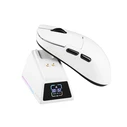 Ασύρματο Gaming Ποντίκι Ajazz AJ159 APEX με Dock Φόρτισης - Λευκό