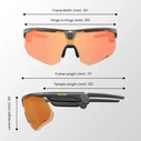 BleeqUp Ranger AI Sports Camera Glasses with ZEISS Lenses - Black frame (Orange lens option)