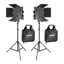 Neewer 660 Bi-Color LED Lighting Kit 40W (2x Lamps, Stands, Diffusers)