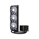 TRYX PANORAMA 360 ARGB AIO Liquid CPU Cooler — 360mm, 3x120mm ARGB Fans, 3D-AMOLED Pump Display (Black)
