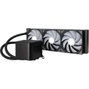 TRYX PANORAMA 360 ARGB AIO Liquid CPU Cooler — 360mm, 3x120mm ARGB Fans, 3D-AMOLED Pump Display (Black)