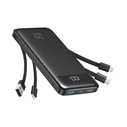 Charmast W2065 Power Bank 20000mAh 20W με 2 Θύρες USB-A και Θύρα USB-C Quick Charge Μαύρο