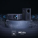 Προτζέκτορας Yaber K2s Pro LCD FullHD 1080p με ηχεία JBL και subwoofer - Μαύρο
