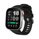 Amazfit Bip Max Aluminium 50mm Αδιάβροχο Smartwatch με παλμογράφο (Ασημί)