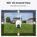 Reolink Go Series G440 Outdoor Battery 4K PTZ Camera with Solar Panel (Bundle)