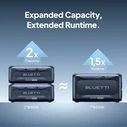 BLUETTI Expansion Battery B500K2 (P-B500K2-EU-GY-10) - 5120Wh LiFePO4, 12V