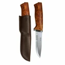 Helle Alden 76 Knife, Brown with Leather Sheath